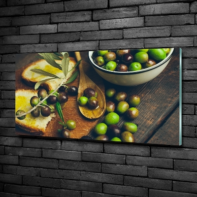 Photo printed on glass Olives