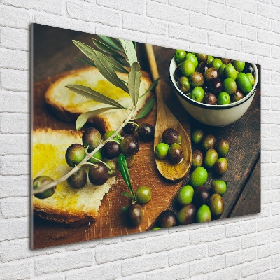 Photo printed on glass Olives