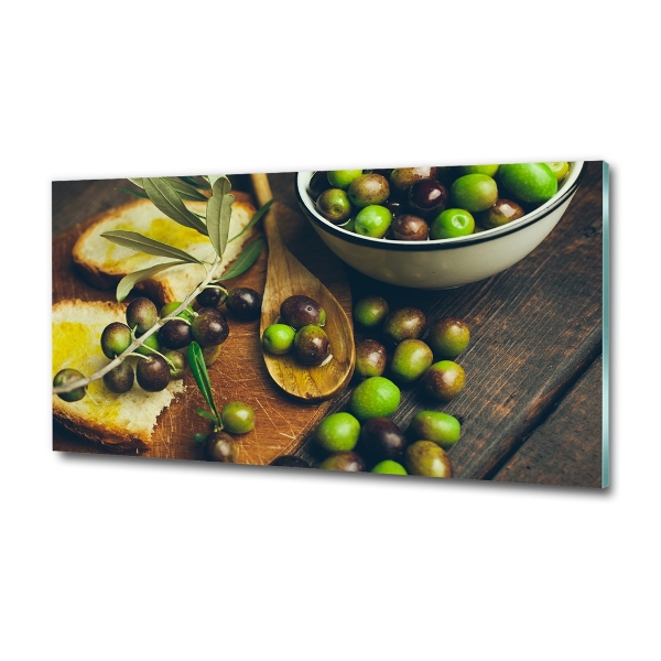 Photo printed on glass Olives