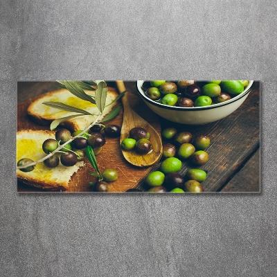 Photo printed on glass Olives