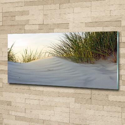 Glass picture wall art Coastal dunes