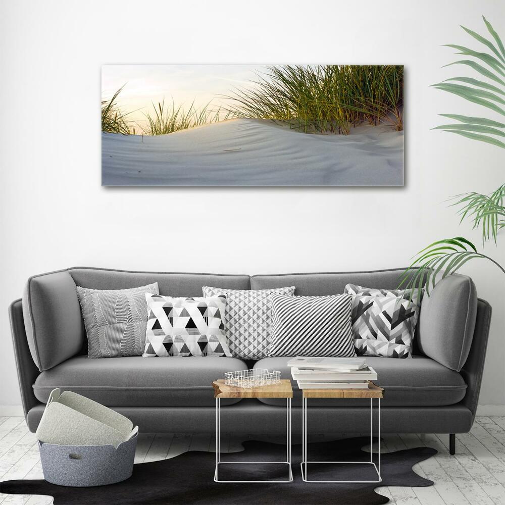 Glass picture wall art Coastal dunes