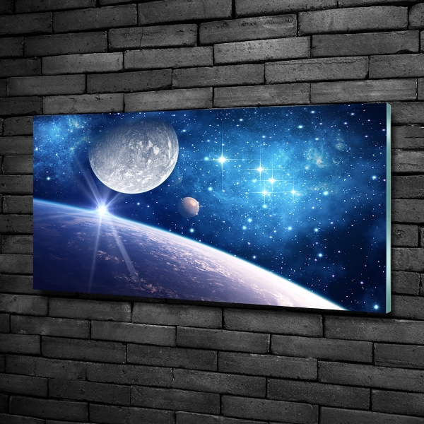 Glass art print Moon