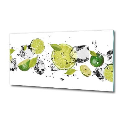 Photo printed on glass Lime and water