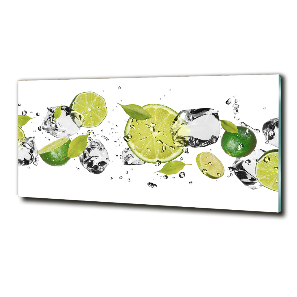 Photo printed on glass Lime and water