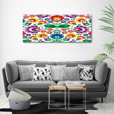 Wall art on glass Ethnic pattern