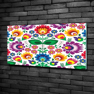 Wall art on glass Ethnic pattern