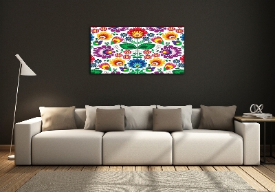 Wall art on glass Ethnic pattern