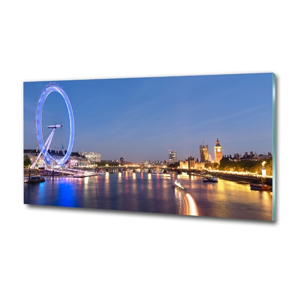 Photo printed on glass London eye london