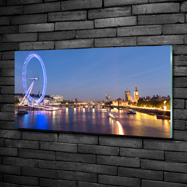 Photo printed on glass London eye london