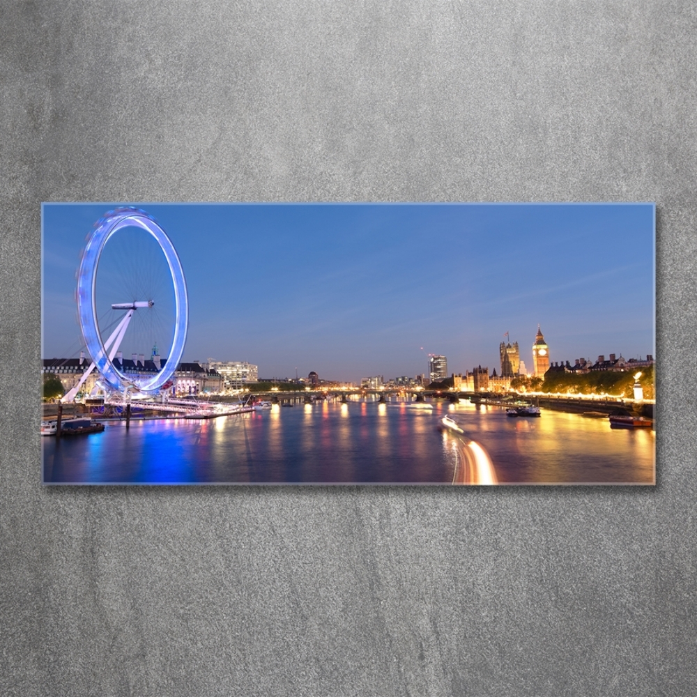 Photo printed on glass London eye london