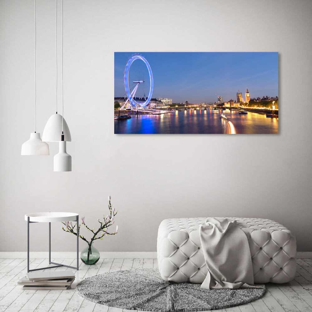 Photo printed on glass London eye london