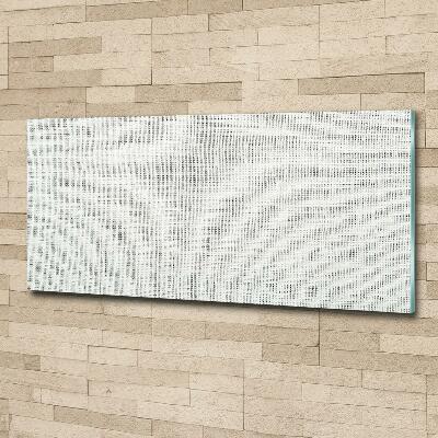 Glass art print Linen white canvas