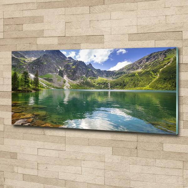 Glass picture print Morskie oko tatry