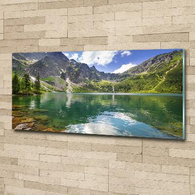 Glass picture print Morskie oko tatry