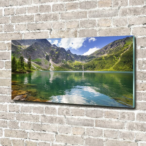 Glass picture print Morskie oko tatry