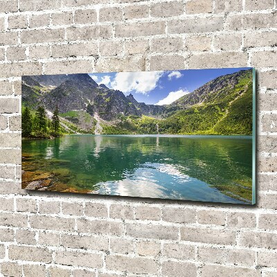 Glass picture print Morskie oko tatry