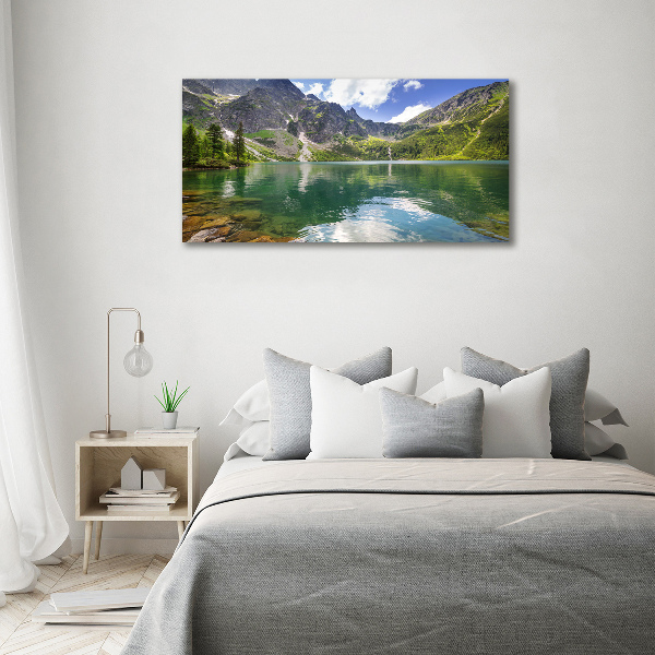 Glass picture print Morskie oko tatry