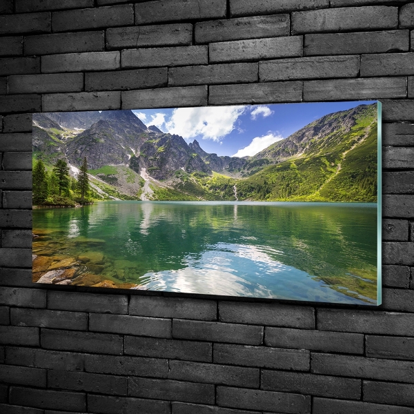 Glass picture print Morskie oko tatry