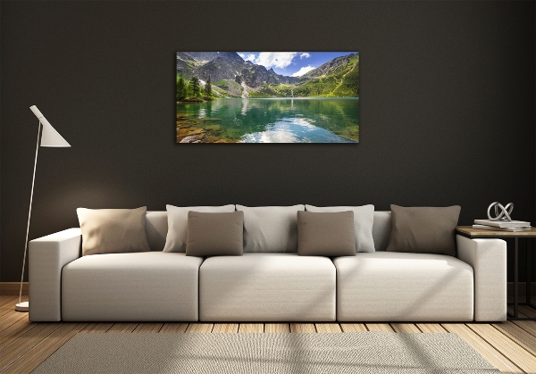 Glass picture print Morskie oko tatry