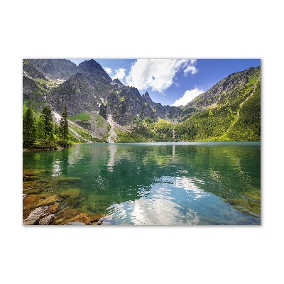 Glass picture print Morskie oko tatry