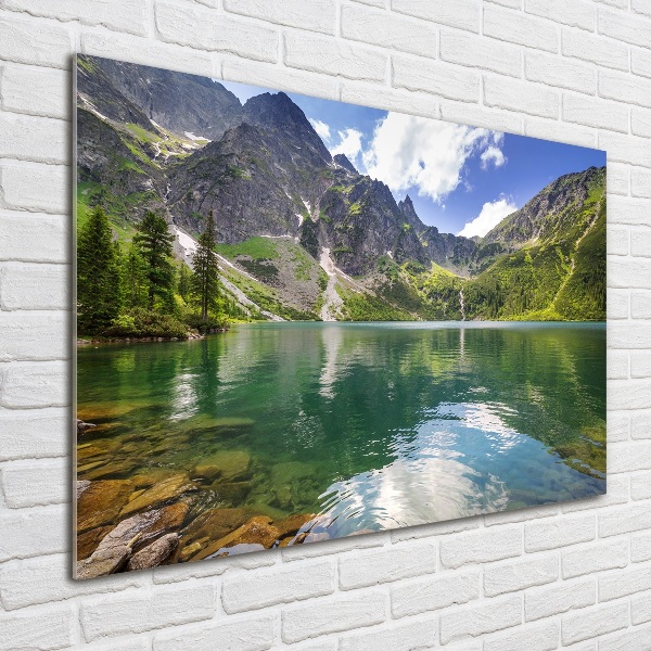 Glass picture print Morskie oko tatry