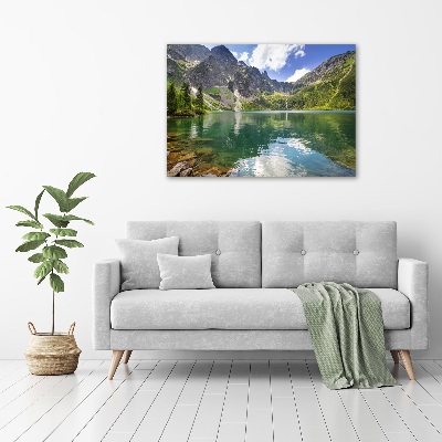 Glass picture print Morskie oko tatry