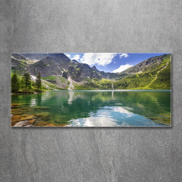 Glass picture print Morskie oko tatry