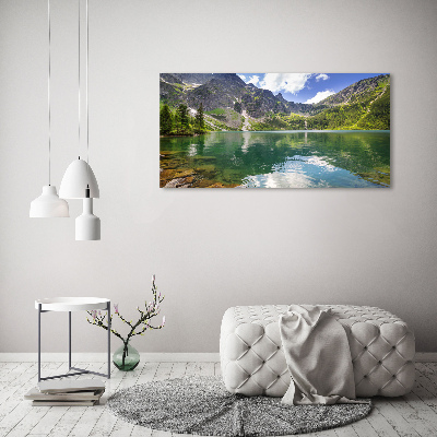 Glass picture print Morskie oko tatry