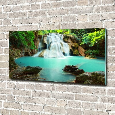 Glass picture print Cascade