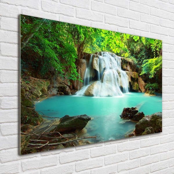 Glass picture print Cascade