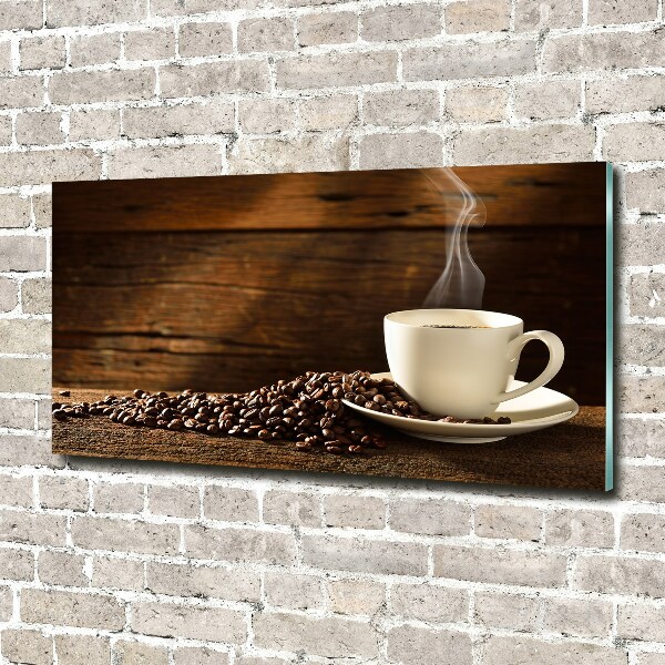 Photo printed on glass Cup of coffee