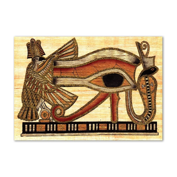 Wall art on glass Egyptian eye