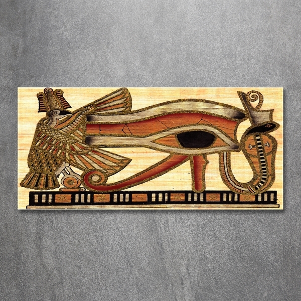 Wall art on glass Egyptian eye