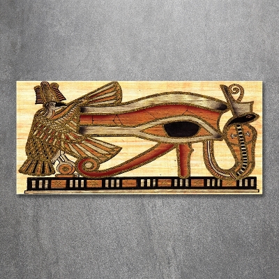 Wall art on glass Egyptian eye