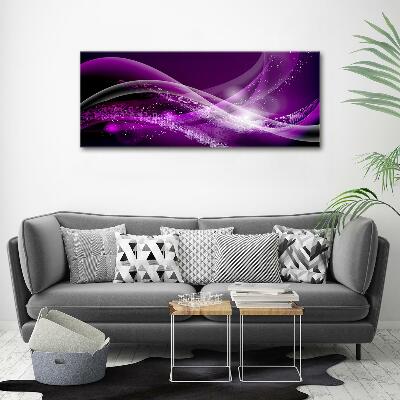 Glass wall art Abstract wave