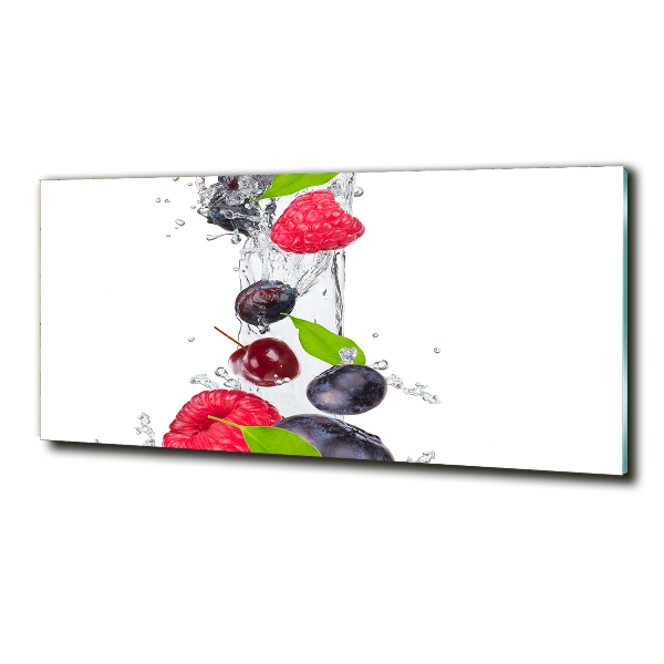 Photo printed on glass Fruit and water