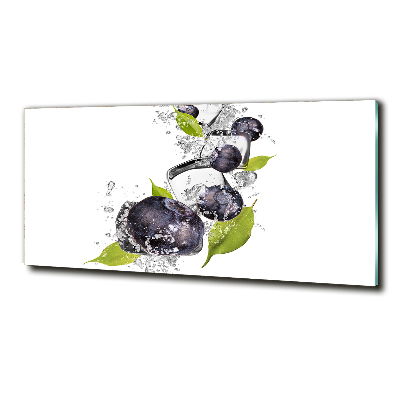 Glass picture wall art Ice berries