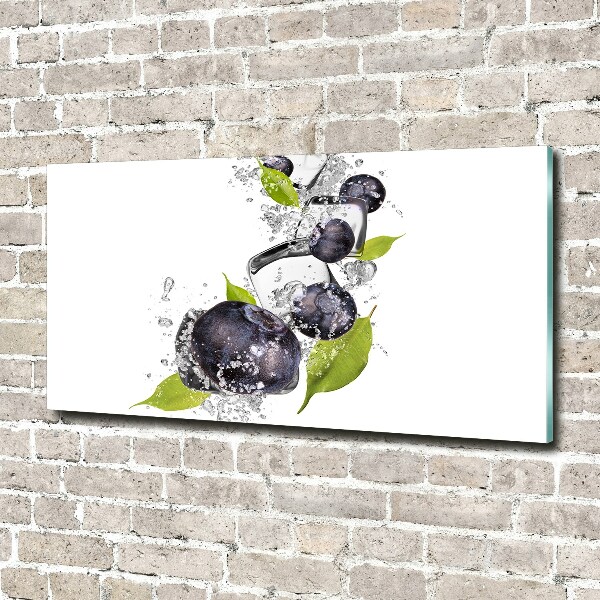 Glass picture wall art Ice berries