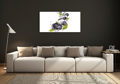 Glass picture wall art Ice berries