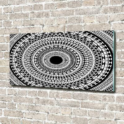 Wall art on glass Ornaments circle