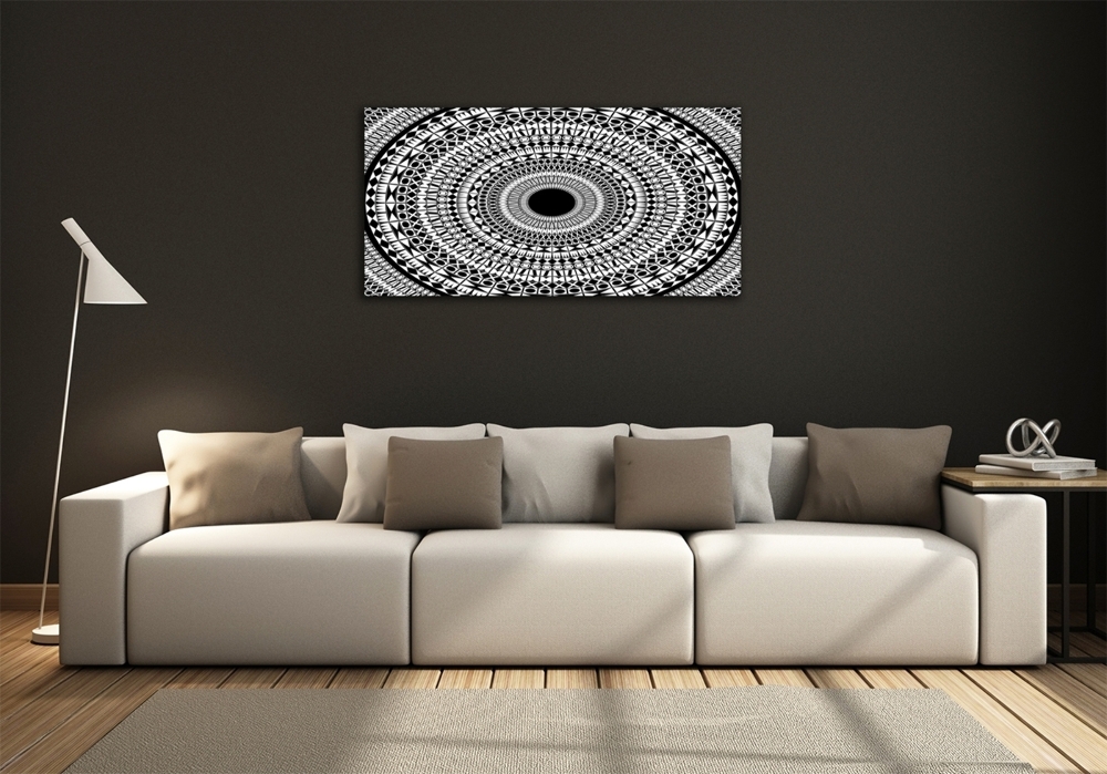 Wall art on glass Ornaments circle