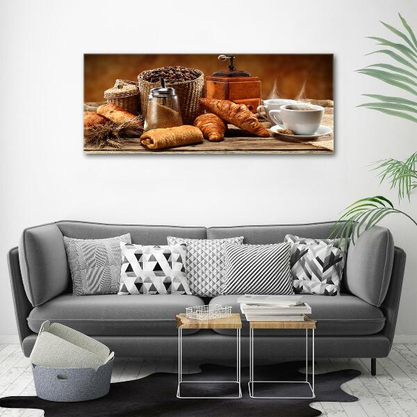 Glass picture wall art Breakfast