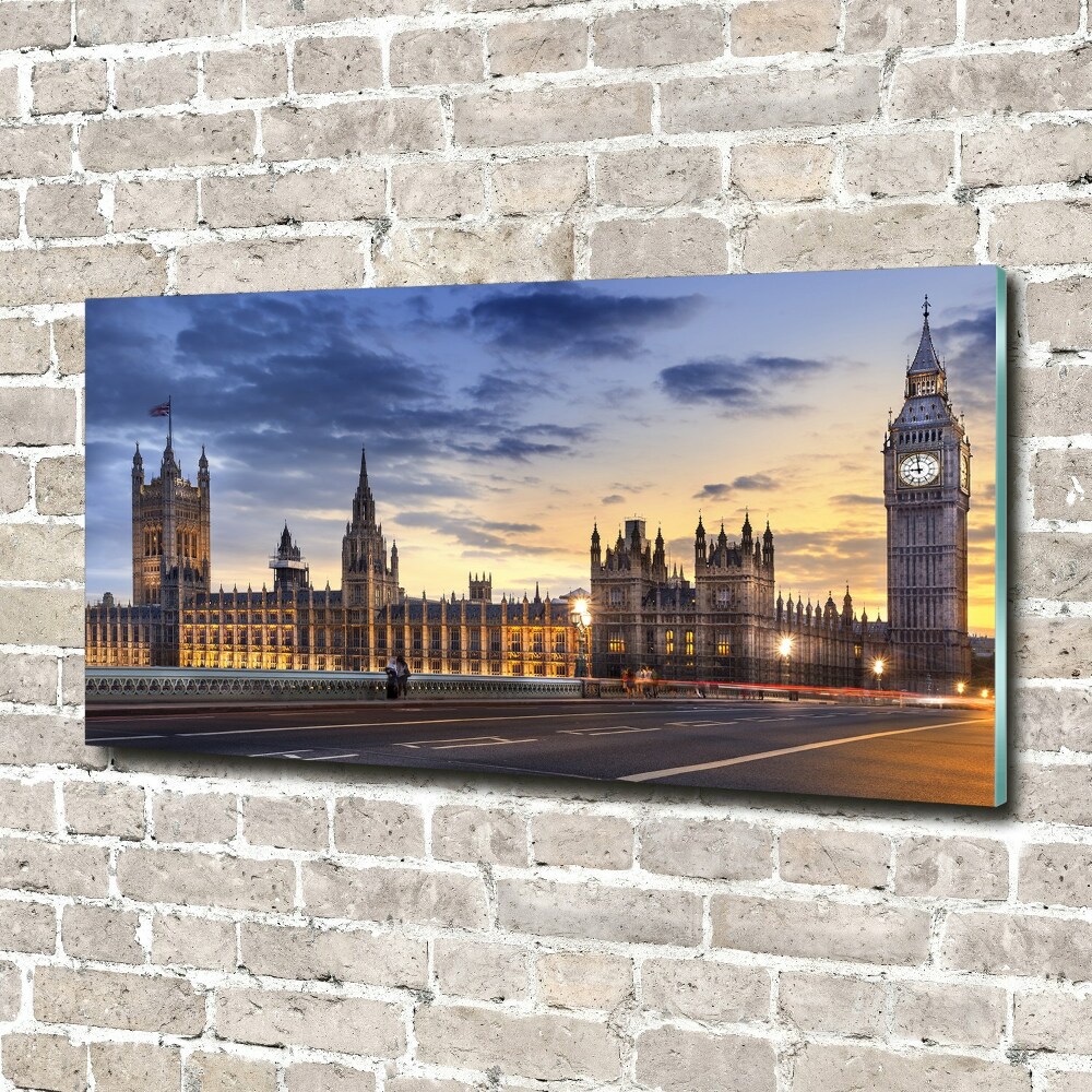 Photo printed on glass Big ben london