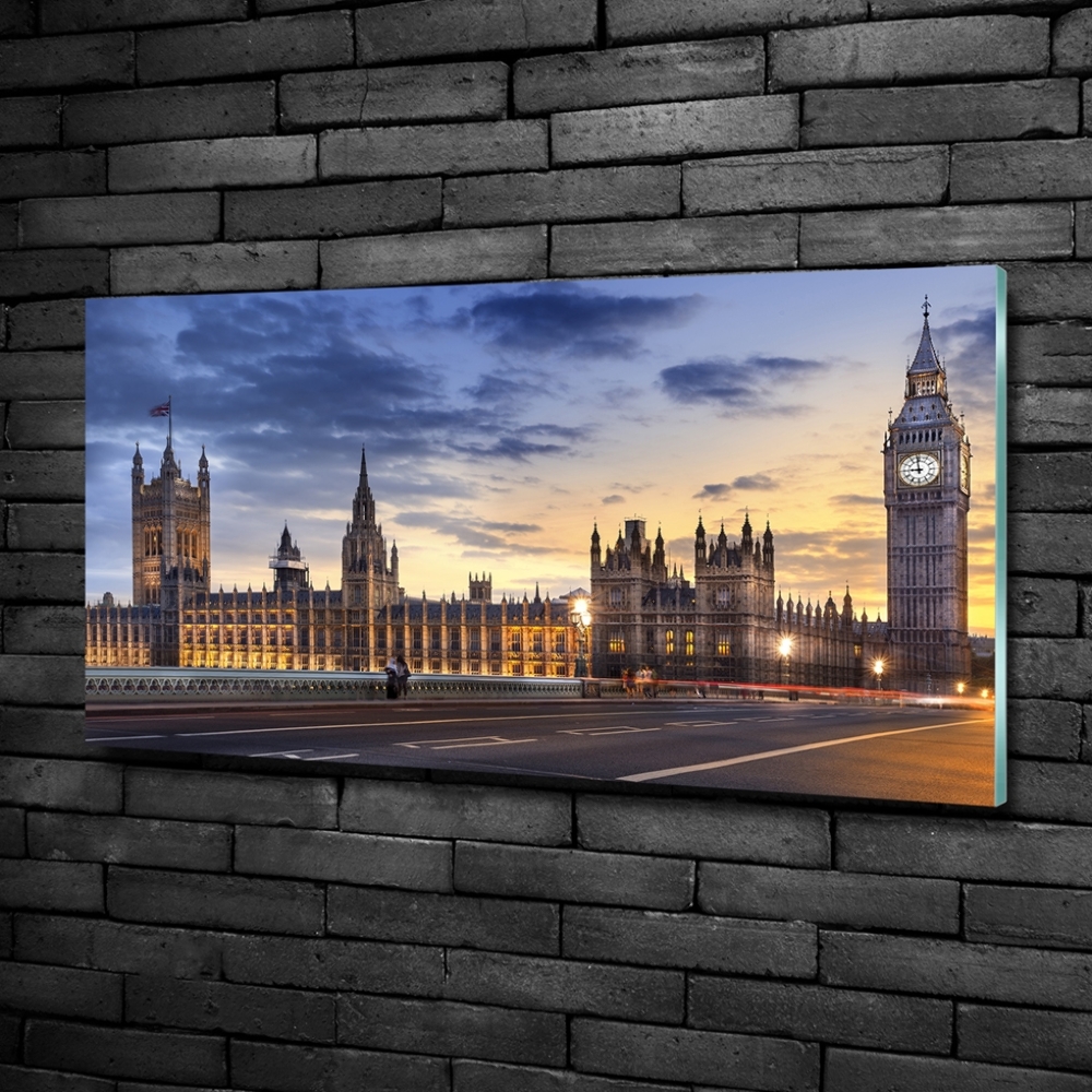 Photo printed on glass Big ben london