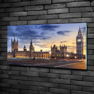 Photo printed on glass Big ben london