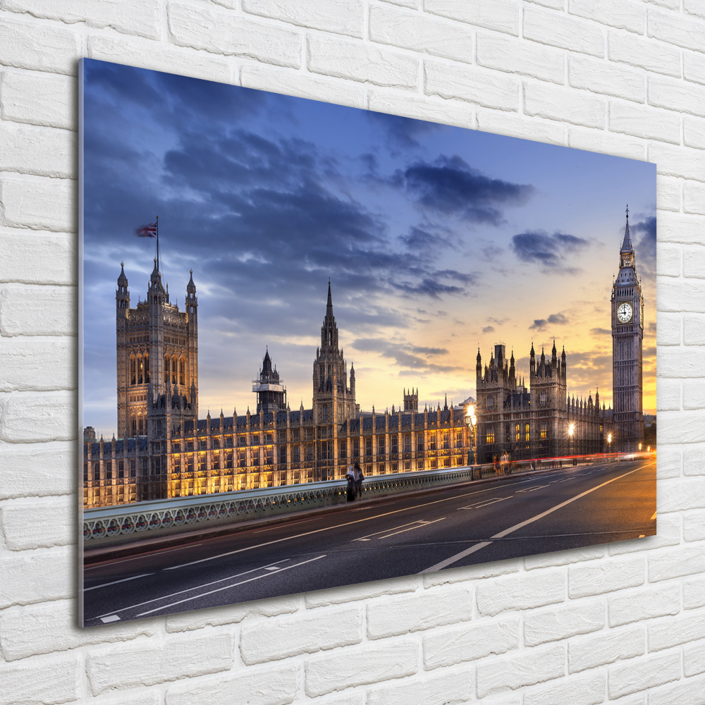 Photo printed on glass Big ben london