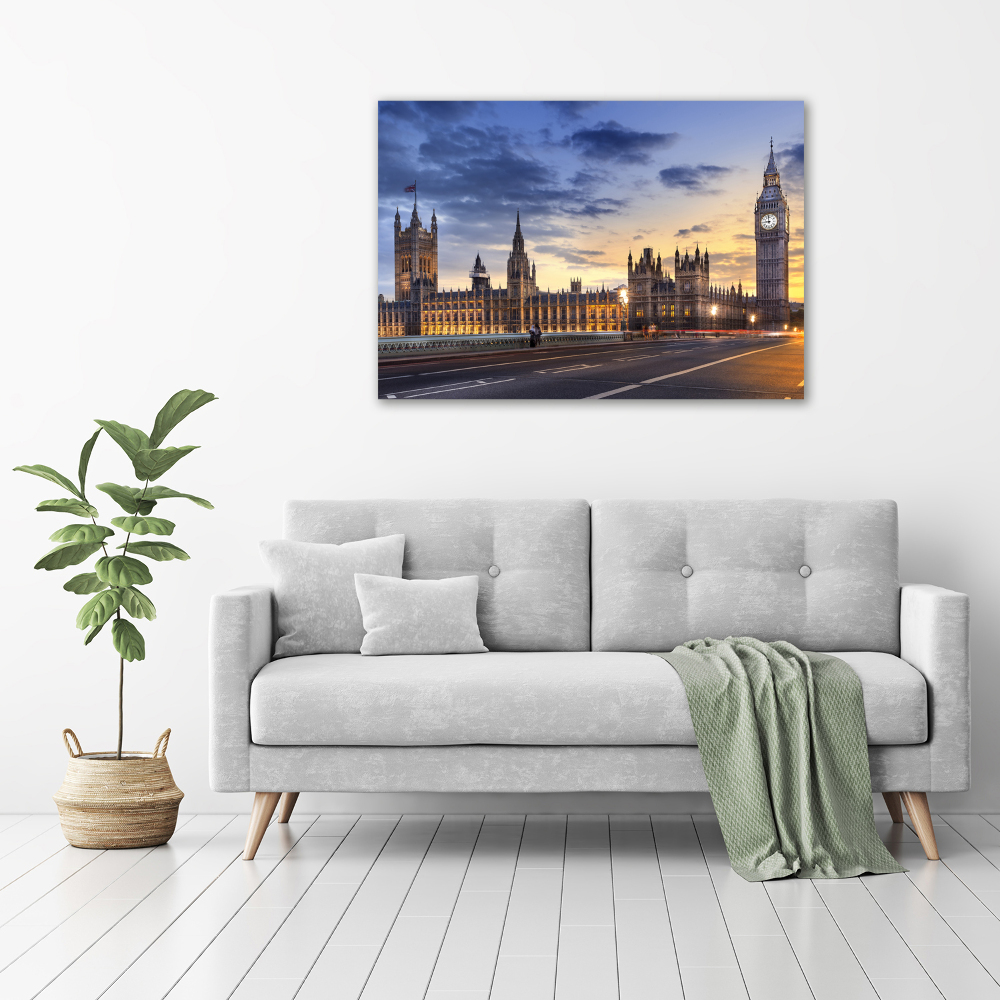 Photo printed on glass Big ben london