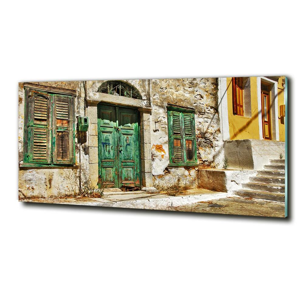 Photo printed on glass Greek streets