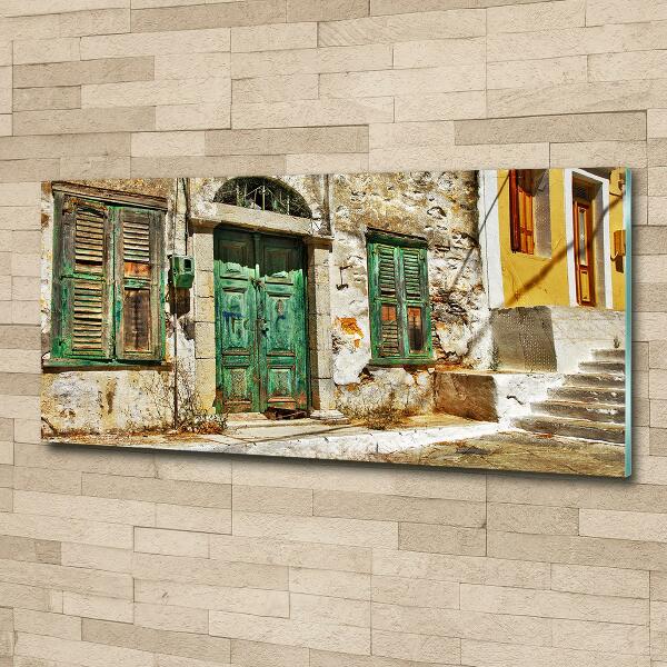 Photo printed on glass Greek streets